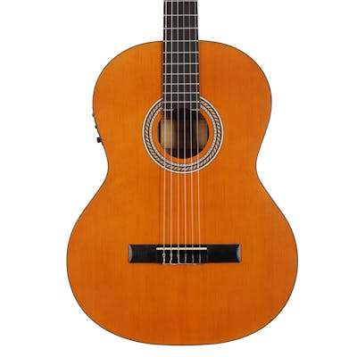 EastCoast C1SE 4/4 Size Electro-Classical Guitar with Solid Top in Natural